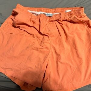 Columbia Men's Bright Orange Athletic Shorts